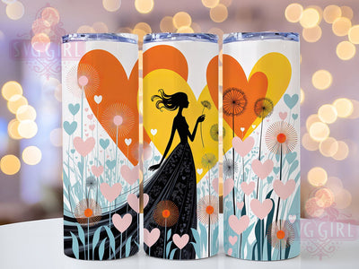 Afrocentric Black Love Tumbler, Hearts Love Wrap, Black Love Cup Design, 20oz Sublimation Wrap, Afrocentric Romance Tumbler, Cultural Pride Cup, Stylish Valentine Wrap Sublimation SvggirlplusArt 
