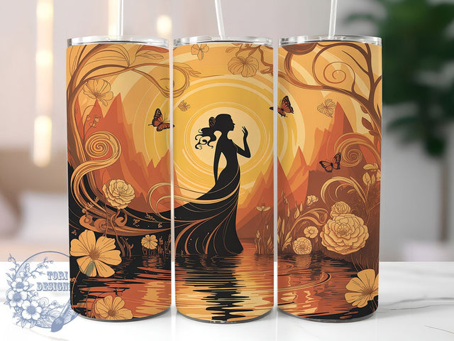 Afrocentric Black Woman Tumbler, African American Art Design, Melanin Beauty Pattern, 20Oz Sublimation Wrap, Afrocentric Woman Art, Empowered Black Woman Texture, Tumbler Sublimation Sublimation ToriDesigns 