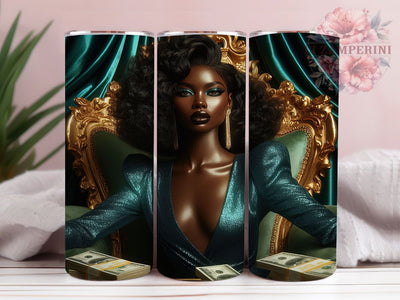 Afrocentric Boss Lady Tumbler, Black Woman Wrap, Empowerment Cup Design, 20oz Sublimation Wrap, Strong Black Woman Tumbler, Afrocentric Pride Cup, Inspirational Boss Wrap Sublimation Li Zamperini 