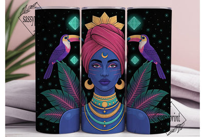 Afrocentric Goddess 20oz Tumbler Wrap Sublimation sassyprint 