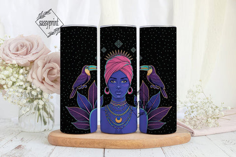 Afrocentric Goddess 20oz Tumbler Wrap Sublimation sassyprint 