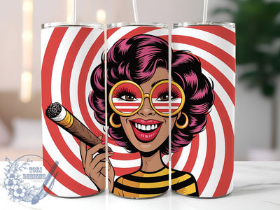 Afrocentric Melanin Queen Tumbler, Afro American Wrap, Melanin Queen Cup, 20oz Sublimation Wrap, Empowerment Tumbler Design, Afrocentric Woman Cup, Strong Black Woman Wrap Sublimation ToriDesigns 