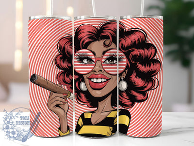 Afrocentric Melanin Queen Tumbler, Afro American Wrap, Melanin Queen Cup, 20oz Sublimation Wrap, Empowerment Tumbler Design, Afrocentric Woman Cup, Strong Black Woman Wrap Sublimation ToriDesigns 
