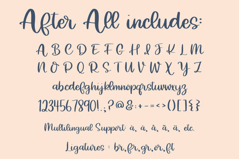 After All, Cute Script Font for Cricut, Handwritten Font, Wedding Font SVG Font Designing Digitals 