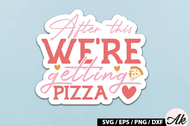 After this we're getting pizza Retro Stickers SVG akazaddesign 