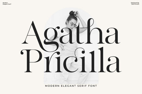 Agatha Pricilla Font Zane Studio55 