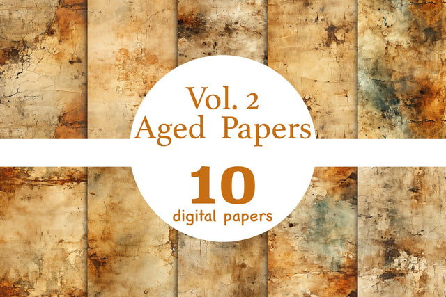 Aged Background Paper | Distressed Seamless Paper Digital Pattern GlamArtZhanna 