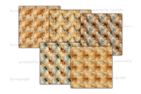 Aged Paper Textures | Old Worn Distressed Paper Digital Pattern GlamArtZhanna 