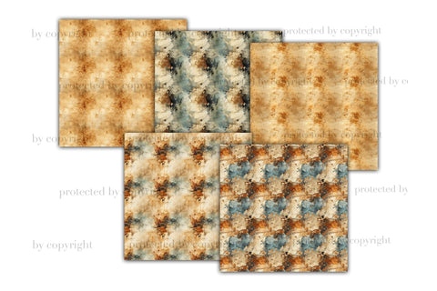 Aged Paper Textures | Old Worn Distressed Paper Digital Pattern GlamArtZhanna 