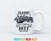 Men's 1977 Vintage Graphic T-Shirt - "Original Parts (Mostly) Aged To Perfection" 47th Birthday Gift, 100% Cotton