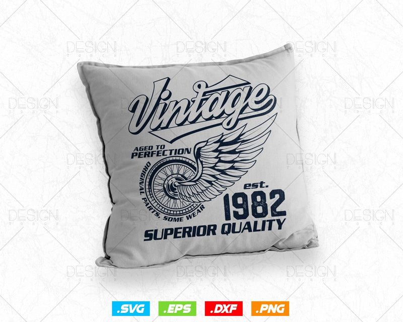Vintage 1983 'Aged To Perfection' 42nd Birthday Shirt - Funny Gift For Men Or Women Turning 42 - View #2