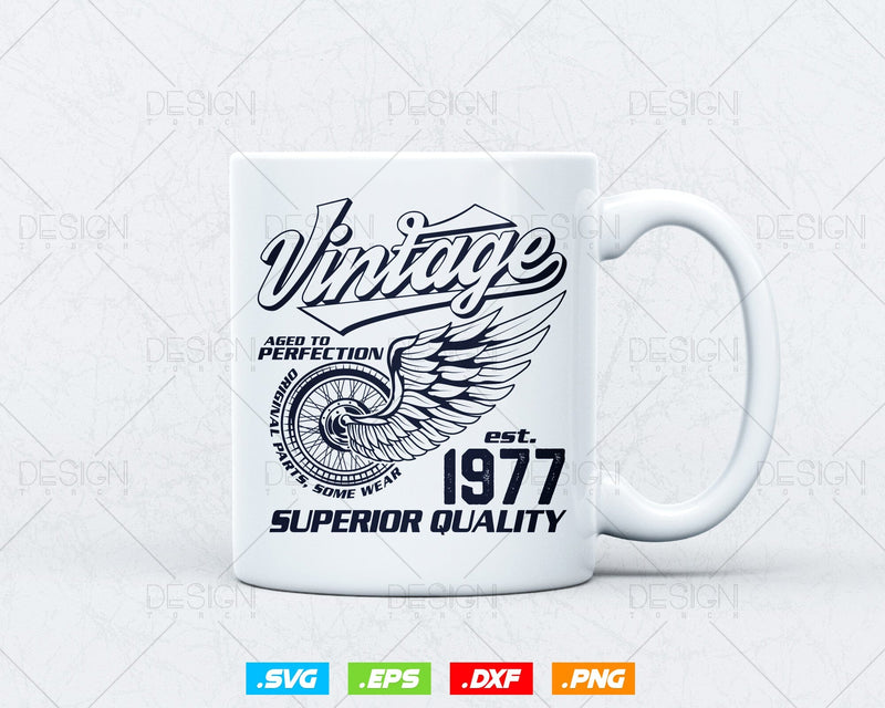 Born in 1974 Vintage Retro Birthday, Vintage 1974 Original Parts