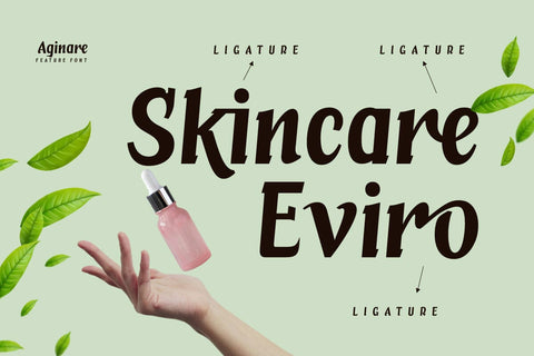 Aginare - Cosmetic Display Font Font twinletter 