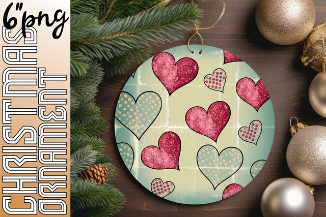 AI-enhanced PNG file for circle designs, perfect for sublimation., Heart Sublimation HoodArtCraft 