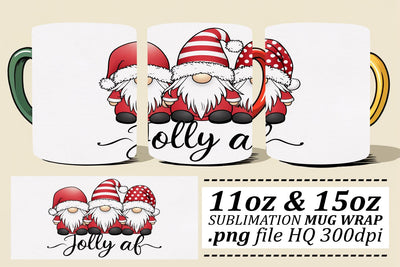 AI-generated mug wrap PNGs, ideal for 11oz and 15oz! , Xmas Sublimation afrosvg 