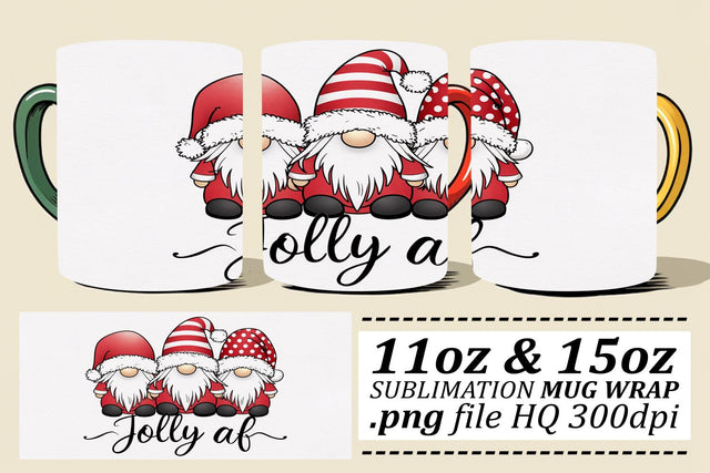AI-generated mug wrap PNGs, ideal for 11oz and 15oz! , Xmas Sublimation afrosvg 