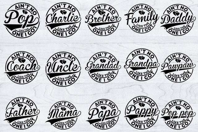 Ain't no Family Like The One I Got Bundle SVG Creativeart88 