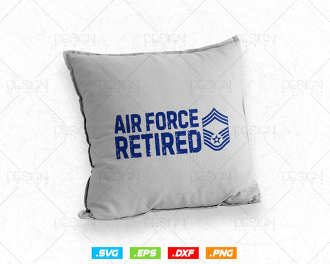 Air Force Chief Master Sergeant CMSgt Retired Svg Png, Retirement Gifts Dad Grandpa, Fathers Day Svg, Svg Files for Cricut, Instant download SVG DesignDestine 