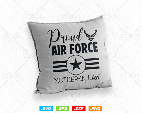 Air Force Mother-in-Law Svg Png, Mothers Day Svg, Air Force Family Gifts Tshirt Design, Svg Files for Cricut Silhouette, Instant download SVG DesignDestine 