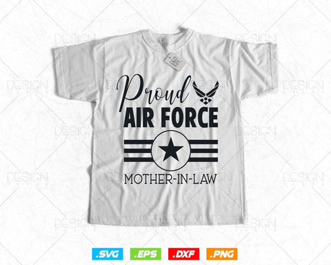 Air Force Mother-in-Law Svg Png, Mothers Day Svg, Air Force Family Gifts Tshirt Design, Svg Files for Cricut Silhouette, Instant download SVG DesignDestine 
