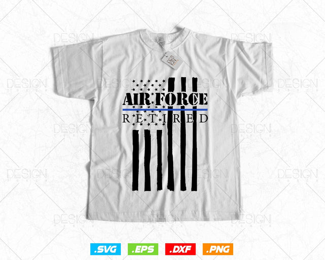 Air Force Retired US Flag Svg Png, Air Force Veteran Svg, Air Force 1, Retirement Gift for Grandpa, Svg Files for Cricut, Instant download SVG DesignDestine 