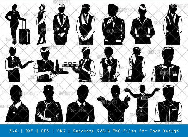 Air Hostess Svg Cricut Cut Files Png Bundle SVG ETC Craft 