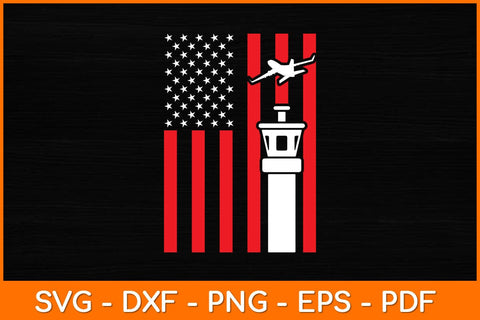 Air Traffic Controller American Flag Svg Design SVG artprintfile 