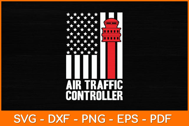Air Traffic Controller American Flag Svg Design SVG artprintfile 