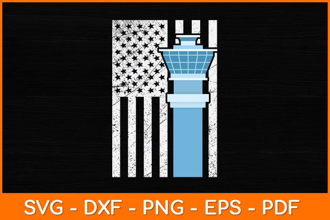 Air Traffic Controller American Flag Svg Design SVG artprintfile 