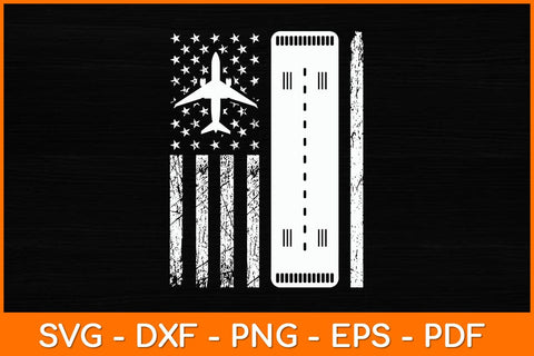 Air Traffic Controller USA Flag Svg Design SVG artprintfile 
