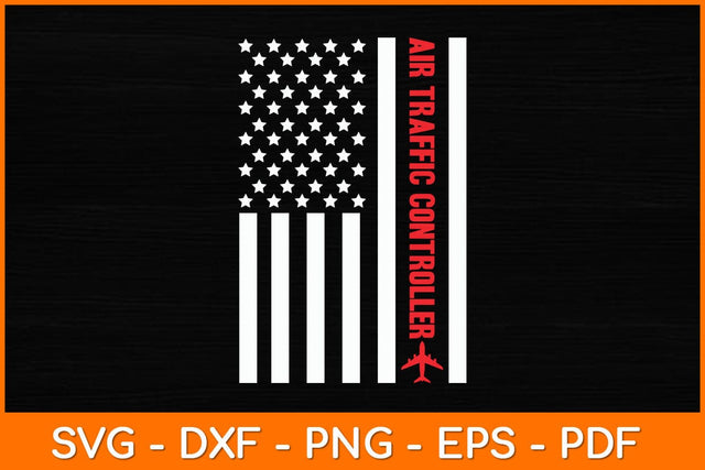 Air Traffic Controller Usa Flag Svg Design SVG artprintfile 