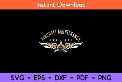 Aircraft Maintenance Airplane Mechanics Aircraft Mechanic Svg Design SVG artprintfile 