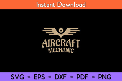 Aircraft Mechanic Aircraft Maintenance Aviation Mechanic Svg Design SVG artprintfile 