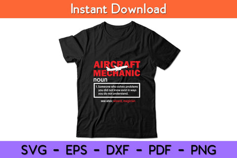Aircraft Mechanic Definition Airplane Technician Svg Design SVG artprintfile 