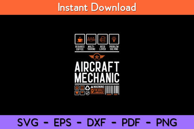 Aircraft Mechanic Gift Cute Aircraft Work Wear Svg Design SVG artprintfile 