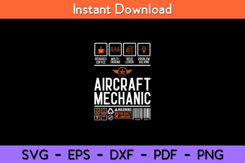 Aircraft Mechanic Gift Cute Aircraft Work Wear Svg Design SVG artprintfile 