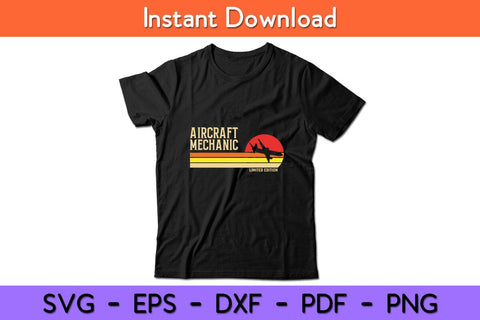 Aircraft Mechanic Limited Edition Retro Aviation Svg Design SVG artprintfile 