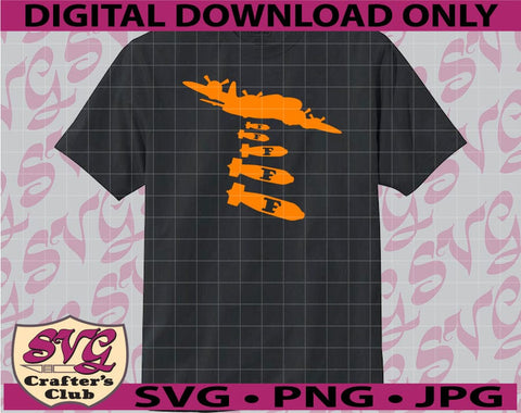 Airplane Dropping F Bombs SVG t-shirt Funny Adult Swear Words Design SVG SVG Crafter's Club 
