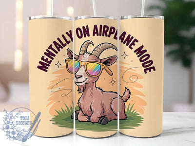 Airplane Mode Humor 20oz Tumbler, Humor Gift, Sublimation Wrap, Sarcastic Mug, 20oz Tumbler Design, Airplane Mode Quote, Everyday Humor Theme Sublimation ToriDesigns 