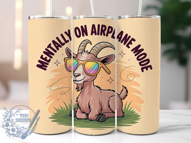 Airplane Mode Humor 20oz Tumbler, Humor Gift, Sublimation Wrap, Sarcastic Mug, 20oz Tumbler Design, Airplane Mode Quote, Everyday Humor Theme Sublimation ToriDesigns 