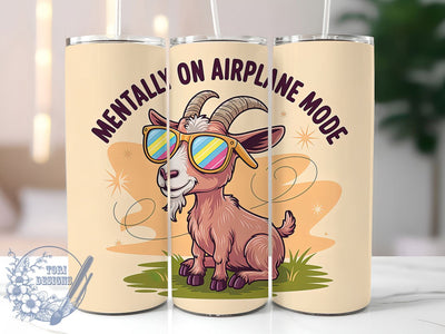Airplane Mode Humor 20oz Tumbler, Humor Gift, Sublimation Wrap, Sarcastic Mug, 20oz Tumbler Design, Airplane Mode Quote, Everyday Humor Theme Sublimation ToriDesigns 