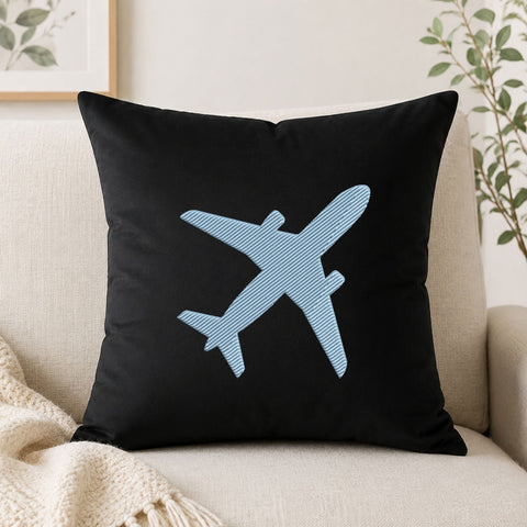 Airplane Silhouette Machine Embroidery Design – Travel Plane Embroidery File Embroidery/Applique DESIGNS PatternFeed8 