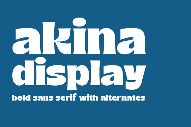 Akina Display Font Arterfak Project 