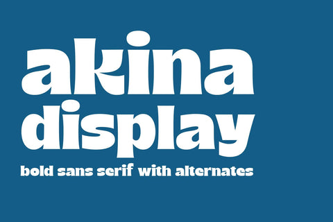Akina Display Font Arterfak Project 