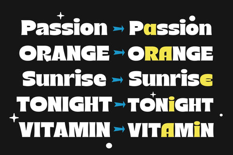 Akina Display Font Arterfak Project 