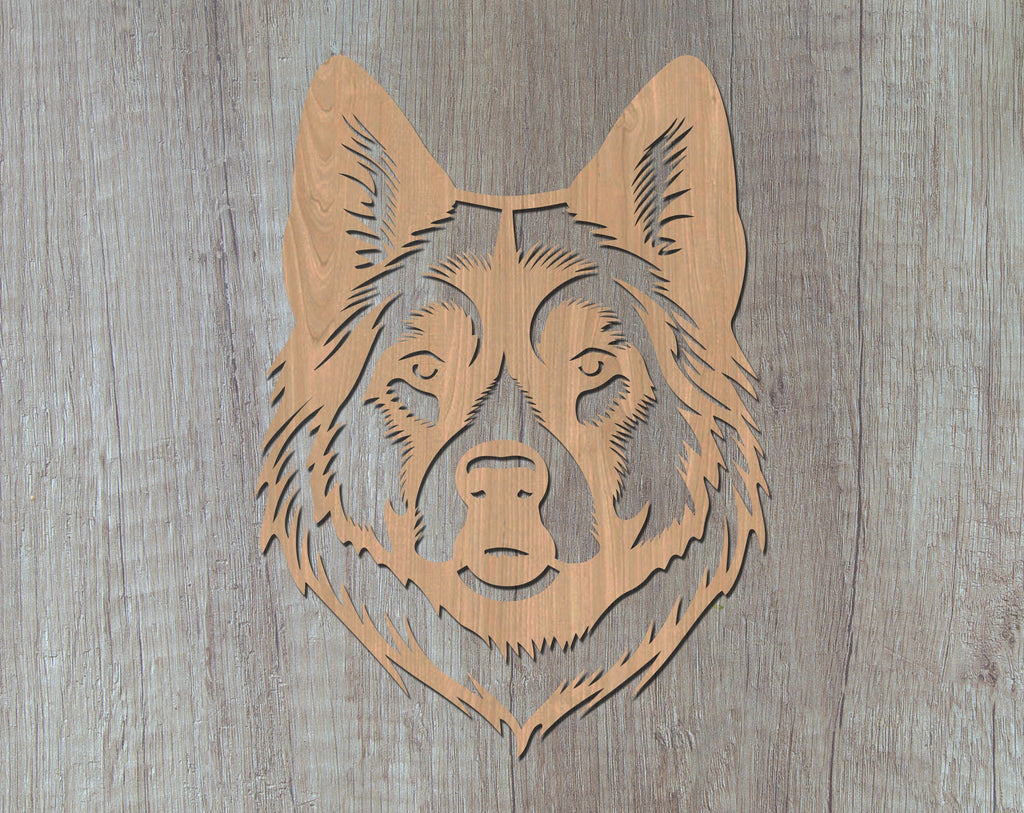 Akita Laser SVG Cut File, Akita Glowforge File, Akita DXF, Akita Wall ...