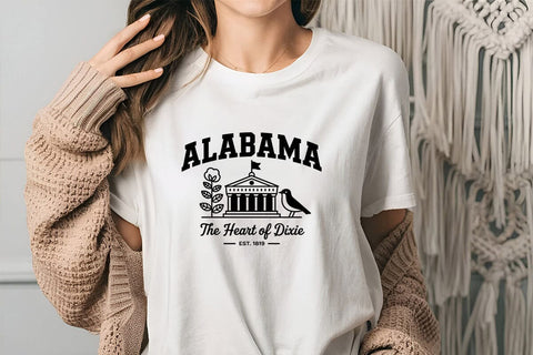 Alabama The Heart Of Dixie Est. 1819 SVG Angelina750 