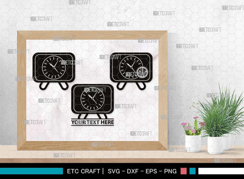 Alarm Clock Monogram, Alarm Clock Silhouette, Alarm Clock SVG, Morning Clock Svg, Vintage Alarm Clock Svg, Ringing Clock Svg, Old Alarm Clock Svg, SB00512 SVG ETC Craft 