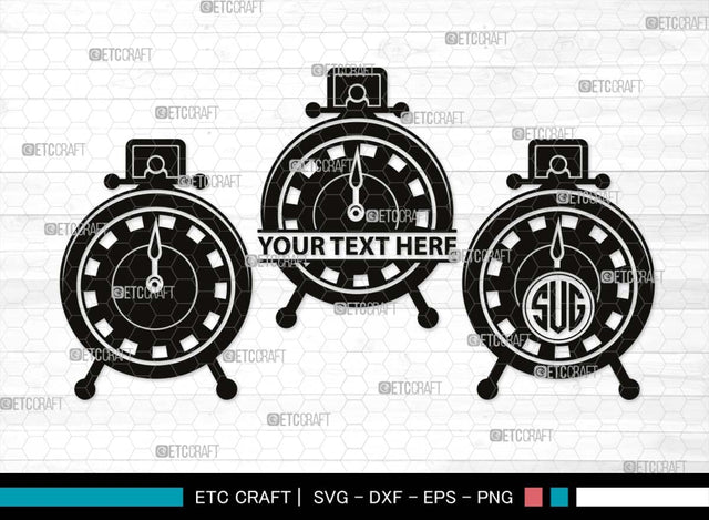 Alarm Clock Monogram, Alarm Clock Silhouette, Alarm Clock SVG, Morning Clock Svg, Vintage Alarm Clock Svg, Ringing Clock Svg, Old Alarm Clock Svg, SB00512 SVG ETC Craft 