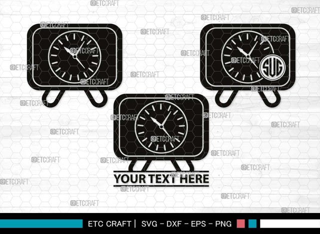 Alarm Clock Monogram, Alarm Clock Silhouette, Alarm Clock SVG, Morning Clock Svg, Vintage Alarm Clock Svg, Ringing Clock Svg, Old Alarm Clock Svg, SB00512 SVG ETC Craft 